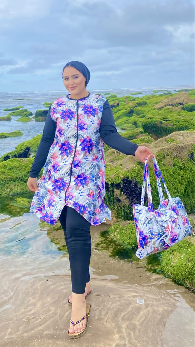 Burkini Femme floral (plage)