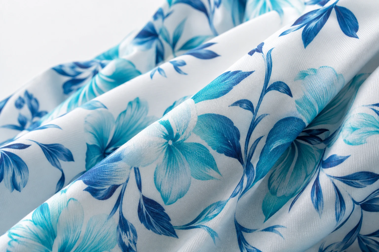 detail tissu UPF 50+ burkini élégant imprimé floral - séchage rapide 20 min